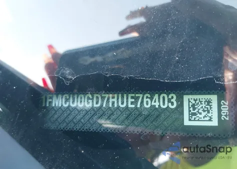 2017 Ford Escape Se z USA, uszkodzony, nr VIN 1FMCU0GD7HUE76403